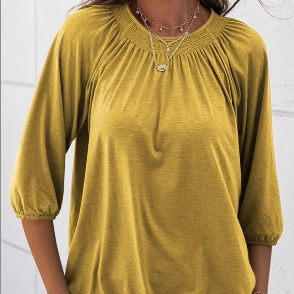 Women's Mustard Yellow Top